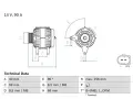 Alterntor BOSCH ‐ BO 0986041230