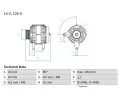 Alterntor BOSCH ‐ BO 0986041280