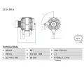 BOSCH Alterntor ‐ BO 0986041500