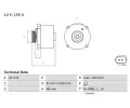 Alterntor BOSCH ‐ BO 0986041750