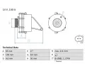 Alterntor BOSCH ‐ BO 0986041760