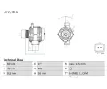 Alterntor BOSCH ‐ BO 0986041850