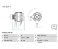 Alterntor BOSCH ‐ BO 0986041860