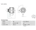 Alterntor BOSCH ‐ BO 0986041870