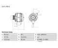 Alterntor BOSCH ‐ BO 0986042000