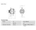 Alterntor BOSCH ‐ BO 0986042031