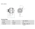 Alterntor BOSCH ‐ BO 0986042201