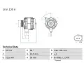 Alterntor BOSCH ‐ BO 0986042550