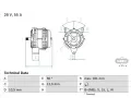 Alterntor BOSCH ‐ BO 0986042580