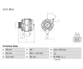 Alterntor BOSCH ‐ BO 0986042680