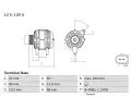 Alterntor BOSCH ‐ BO 0986042820