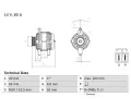 Alterntor BOSCH ‐ BO 0986042911