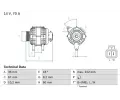 Alterntor BOSCH ‐ BO 0986043101