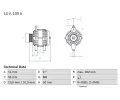 Alterntor BOSCH ‐ BO 0986043680