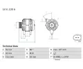 Alterntor BOSCH ‐ BO 0986043690