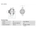 Alterntor BOSCH ‐ BO 0986043910