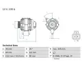 Alterntor BOSCH ‐ BO 0986043981