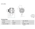 Alterntor BOSCH ‐ BO 0986044300