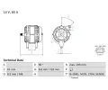 Alterntor BOSCH ‐ BO 0986044651