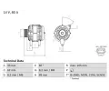 Alterntor BOSCH ‐ BO 0986044671