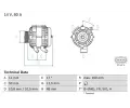 Alterntor BOSCH ‐ BO 0986044701