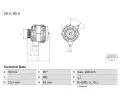BOSCH Alterntor ‐ BO 0986045170