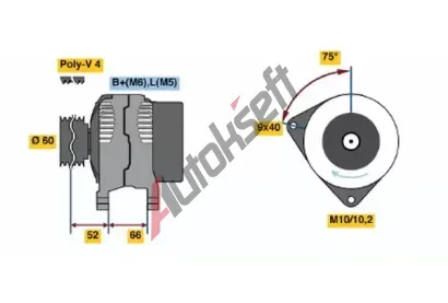 BOSCH Alterntor BO 0986045201, 0986045201