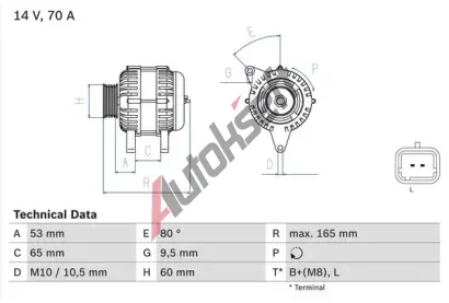 BOSCH Alterntor BO 0986045261, 0986045261