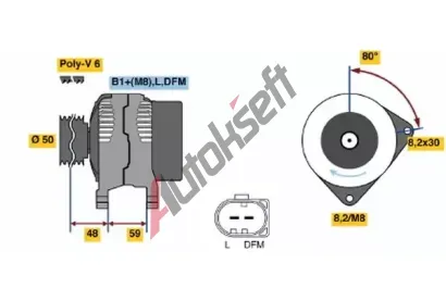 BOSCH Alterntor BO 0986045310, 0 986 045 310