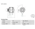 BOSCH Alterntor ‐ BO 0986045390