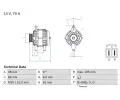 Alterntor BOSCH ‐ BO 0986045551