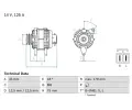 BOSCH Alterntor ‐ BO 0986045611
