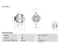 Alterntor BOSCH ‐ BO 0986045701