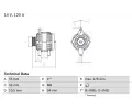 Alterntor BOSCH ‐ BO 0986046150