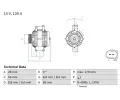 Alterntor BOSCH ‐ BO 0986046160