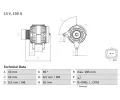 Alterntor BOSCH ‐ BO 0986046260