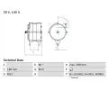 BOSCH Alterntor ‐ BO 0986047160