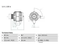 Alterntor BOSCH ‐ BO 0986047270