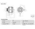 BOSCH Alterntor ‐ BO 0986047410
