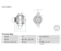 BOSCH Alterntor ‐ BO 0986047460