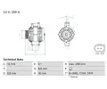 Alterntor BOSCH ‐ BO 0986047490