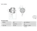 Alterntor BOSCH ‐ BO 0986047550