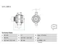 BOSCH Alterntor ‐ BO 0986047690