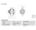 Alterntor BOSCH ‐ BO 0986047700