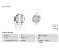 BOSCH Alterntor ‐ BO 0986047920