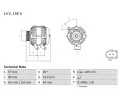 Alterntor BOSCH ‐ BO 0986047930