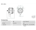 Alterntor BOSCH ‐ BO 0986048100