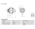 Alterntor BOSCH ‐ BO 0986048320