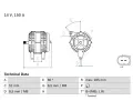 Alterntor BOSCH ‐ BO 0986048380