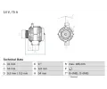 Alterntor BOSCH ‐ BO 0986048781